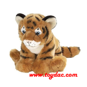 Мягкая игрушка маленького тигра в виде диких животных