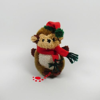 Мягкая мини-игрушка-рождественская обезьянка