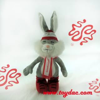 Кукла-кролик в плюшевом платье