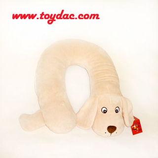Плюшевая подушка для шеи собаки