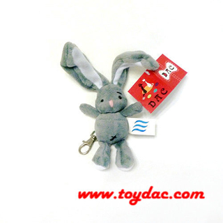Плюшевый брелок для ключей с пасхальным кроликом