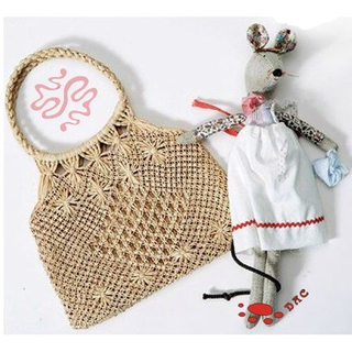 Художественное украшение из ткани, мягкая игрушка-кролик