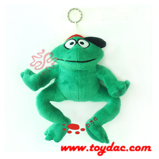 Плюшевая игрушка-брелок для ключей в виде лягушки из комиксов