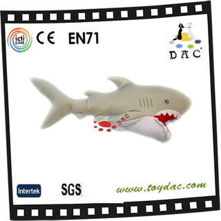 Плюшевая игрушка серая акула