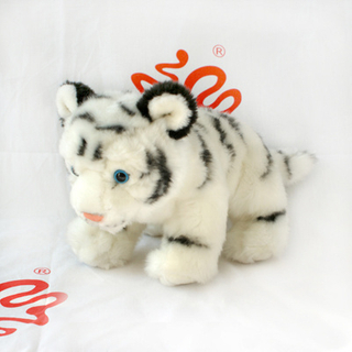 Плюшевая игрушка «Белый тигр» из искусственного меха