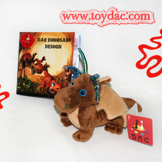 Плюшевая оригинальная игрушка и книга динозавра