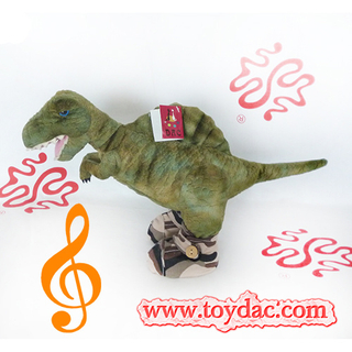 Плюшевая электрическая движущаяся игрушка динозавр